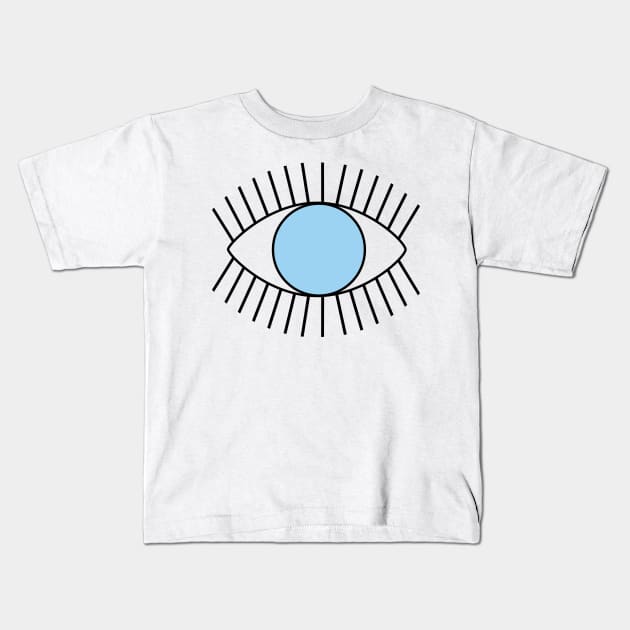 Evil Eye, Good luck charm, Lucky talisman, Protection against evil, Lucky charm Kids T-Shirt by snowshade